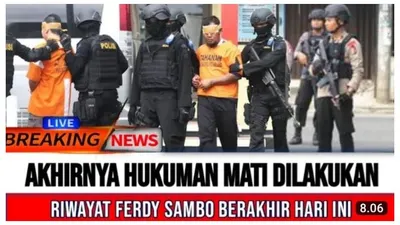 CEK FAKTA Ferdy Sambo sudah dieksekusi mati?
