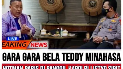 Gara-gara Bela Teddy Minahasa, Hotman Paris Dipanggil Kapolri Listyo Sigit, Benarkah Fakta?