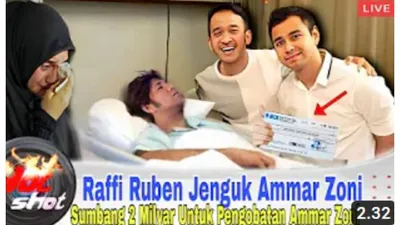 Viral Video Raffi Ahmad dan Ruben Onsu Jenguk Ammar Zoni 