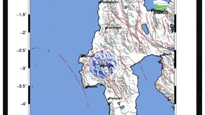 Illustrasi. Gempa Bumi  3.9 Magnitudo