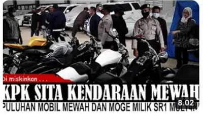 Cek Fakta : KPK Sita Puluhan Mobil Mewah dan Moge Milik Sri Mulyani