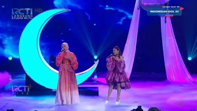 Duet Salma dan Ziva di Grand Final Indonesian Idol 2023.