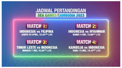 Jadwal Pertandingan Indonesia di SEA Games 2023