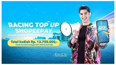 Top Up ShopeePay Pakai DIGI by bank bjb, Dapatkan Hadiah Jutaan Rupiah!