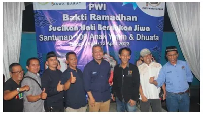 PWI Jabar dan Depok Bakti Ramadhan bersama anak yatim piatu
