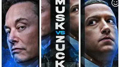 Elon Musk dan Mark Zuckerberg