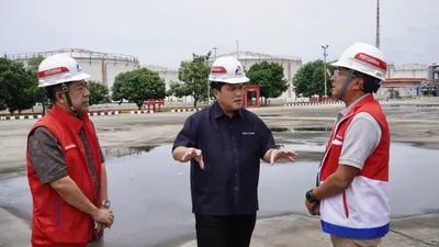 Erick Thohir Kunjungi Depo Pertamina