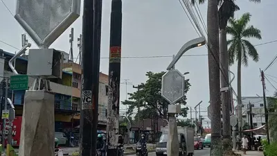 Potret Lampu pocong di Medan 