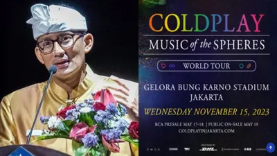 Sandiaga Uno dukung penuh konser coldplay