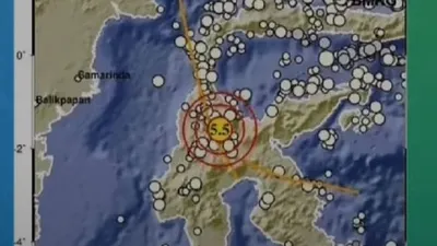 Titik pusat Gempa Sigi Sulteng 