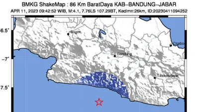 Gempa di Kabupaten Bandung