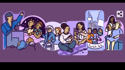 Google Doodle Hari Ini Peringati Hari Perempuan Internasioal