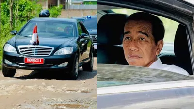 RI 1, Presiden Jokowi Sidak jalanan rusak di Lampung 