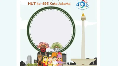 GRATIS! Download 15 Link Twibbon Bertema HUT DKI Jakarta ke-496, Cocok Untuk Update di Sosial Media