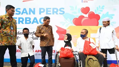 PT Bank Tabungan Negara (Persero) Tbk (BTN) bersama Forum Wartawan Bank BTN menggelar acara BTN dan Insan Pers Berbagi.