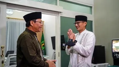 Sandiaga Uno dan Ketum PPP, Mardiono