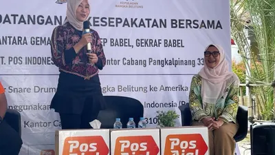 Pos Indonesia Fasilitasi UMKM Bangka Belitung Ekspor ke USA
