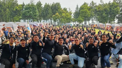 Ratusan Biker Camping di Gunung Picung Bogor pada Maxi Yamaha Day 2023