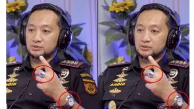 Andhi Pramono pake jam tangan rolex dan cincin blue sapphire