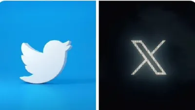 Transformasi perubahan logo Twitter dari burung biru menjadi X di tangan Elon Musk.