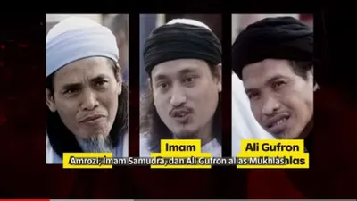 Para terpidana eksekusi mati, Amrozi, Imam Samudra dan Ali Gufron