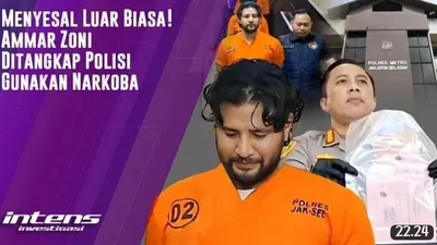Usai Diciduk Polisi Ammar Zoni Tertunduk Malu hingga Bercucuran Air Katakan Hal Penuh Penyesalan Ini ke Irish Bella