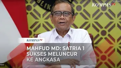 KEREN! Satelit Pertama Indonesia SATRIA 1 Sukses Meluncur ke Angkasa, Mahfud MD Beberkan Tujuannya