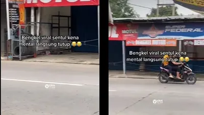 Potret Bengkel Hens Motor yang Viral 