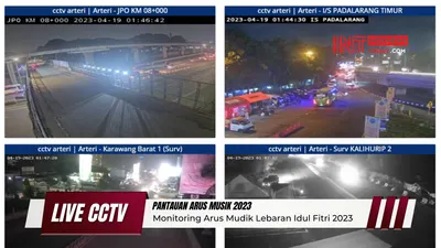 Live CCTV Online Mudik Lebaran 2023