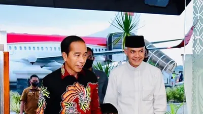 Presiden Jokowi dan Ganjar Pranowo