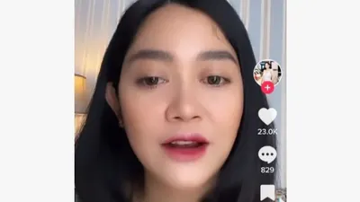 Sosok Tyna Ratu yang mengaku sebagai mbak-mbak LPSK yang kawal Richard Eliezer ternyata bukan dirinya.(Tangkap Layar TikTok @tynaratu)
