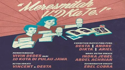 Dikta dan Ariel Noah Bakal Tanding Ping Pong di Acara Meresmilah VDKate di Akun YouTube Vindes