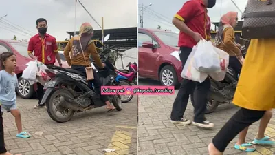 Viral Emak-emak tak mau bayar belanjaan 