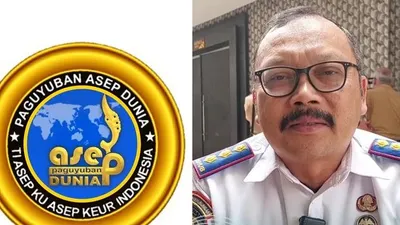 Wakil Presiden Paguyuban Asep Sedunia, Asep Jaelani menyampaikan tentang rencana acara silaturahmi Asep sedunia.*