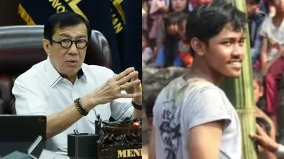 Menkumham Yasonna Laoly dan  Manik Marganamahendra