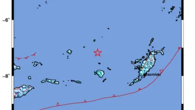 Gempa Bumi terjadi di wilayah Maluku Tenggara, Rabu (22/02)