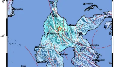 Pantauan gempa bumi yang mengguncang wilayah Sigi Sulawesi Tengah.(bmkg.go.id)