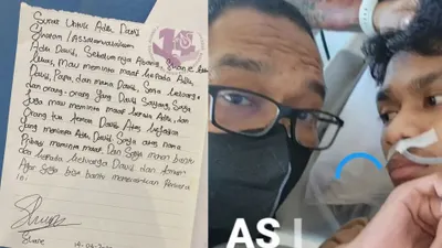 Surat Permintaan Maaf Shane Lukas kepada David