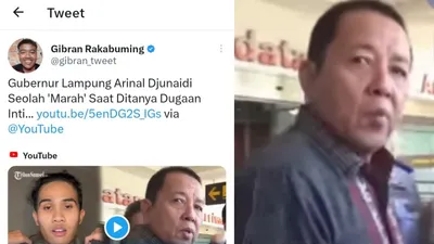 Cuitan Gibran Rakabuming Raka Soal Gubernur Lampung