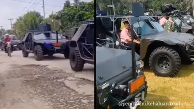 Mobil Off Road yang Digunakan dalam Kunjungan Jokowi di Lampung