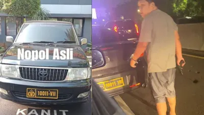 Aksi koboi seorang pengguna jalan bersenjata api belakangan viral di media sosial.