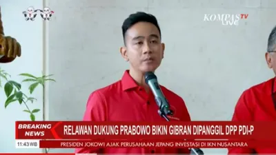 Gibran Rakabuming menjadi sorotan publik saat dirinya dipanggil PDI Perjuangan.