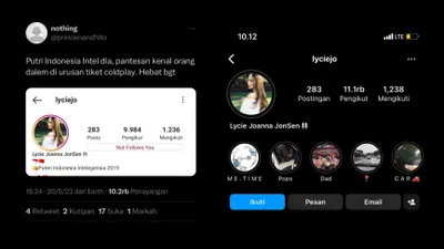 Potret Perubahan Bio Lycie Joanna Jon Sen