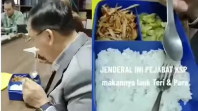 Viral Jenderal Pejabat Kantor Staf Presiden Bawa Bekal Sederhana Tuai Pujian Warganet: Lebih Higienis Pak