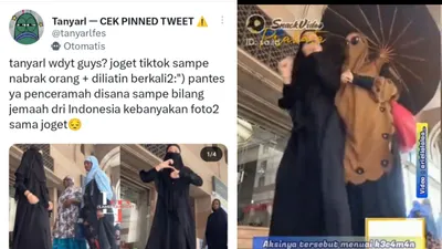 Viral Aksi Joget Wanita Asal Indonesia di Tanah Suci
