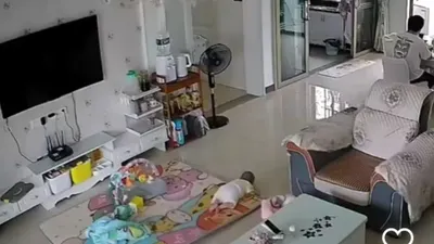Viral Video Bayi Hampir Celaka Terhempas Angin Kencang, Netizen Ramai Cibir Ortu: Bapaknya HP Terus!
