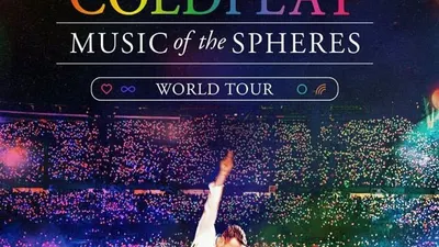 Poster penjualan tiket konser Coldplay