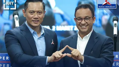 AHY dan Anies Baswedan 