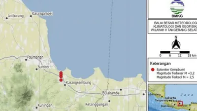 Rentetan Gempa Bumi Guncang Kota Cirebon Hari Ini, BMKG Ingatkan Soal 4 Gempa Merusak di Masa Lalu