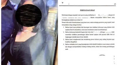 Surat pernyataan dari sekolah AG 